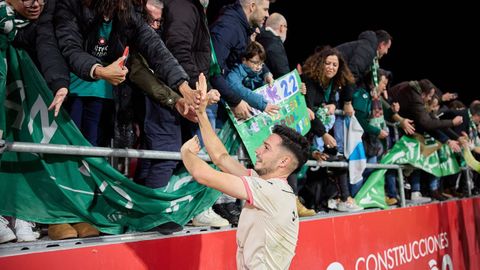 Jes�s Bernal en la visita del Racing de Ferrol a Anduva en la temporada 2023-24.