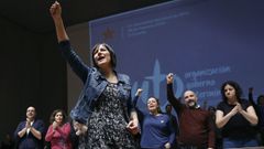 Pont�n, en la Asamblea Nacional del BNG el 28 de febrero del 2016 en A Coru�a que la aup� como l�der de los nacionalistas. 