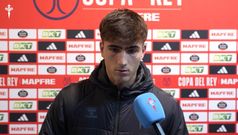 Javi Rodr�guez, tras el partido entre Celta y Albacete de Copa del Rey.