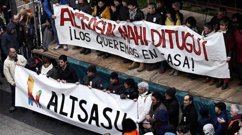 Cientos de personas se manifestaron a finales de noviembre para pedir la libertad de los encarcelados.