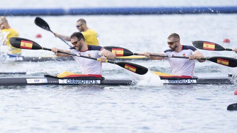 El K4 500 de Sa�l Craviotto, Carlos Ar�valo, Marcus Cooper y Rodrigo Germade ha logrado la medalla de bronce en la final de los Juegos Ol�mpicos de Par�s 2024