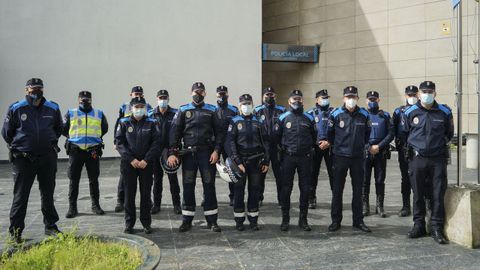 Miembros de la Polic�a Local de Ourense