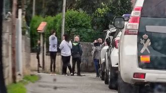 Imagen del operativo de la Guardia Civil en la Colina, Carballo