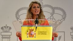La vicepresidenta segunda y ministra de Trabajo y Econom�a Social, Yolanda D�az, en una imagen de archivo.