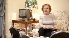 Manuela L�pez Besteiro, esta semana en su casa de Lugo