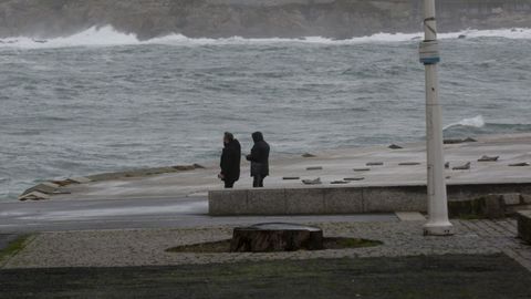 Foto del temporal del pasado diciembre en Riazor