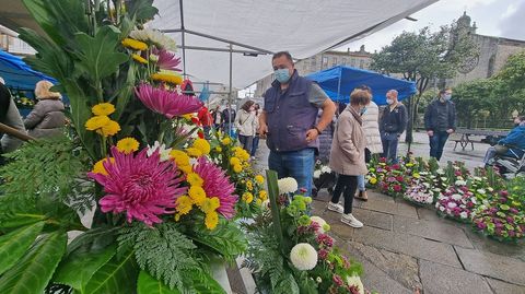 Mercado de las flores de difuntos en la Ferrera