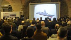 Imagen de archivo de una conferencia en Exponav sobre las F-110.