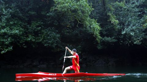 Entreno en Pontevedra (2007).