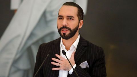 El presidente salvadore�o, Nayib Bukele, en una imagen de archivo del 2021.
