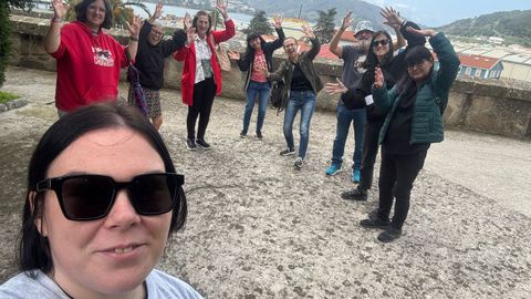 Integrantes de AXF grabando un v�deo reivindicativo.