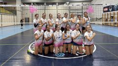 El Aceites Abril Volei Ourense tambi�n se solidariz� con la batalla contra el c�ncer de mama