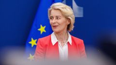 Ursula von der Leyen, en su comparecencia de este lunes en Bruselas