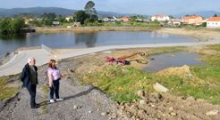 El alcalde de Valga visit&oacute; los trabajos en Porto Pi&ntilde;eiro