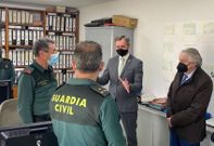Jos� Mi�ones, en el cuartel de la Guardia Civil de Celanova