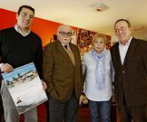 Directivos de la fundaci�n de Manuel Garrido (derecha).