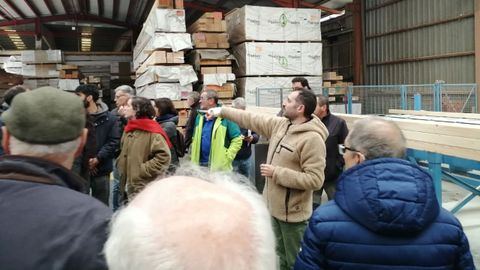 Visita a las instalaciones de Maderas Rub�n, en Pi�or, durante la jornada final de Natursmart