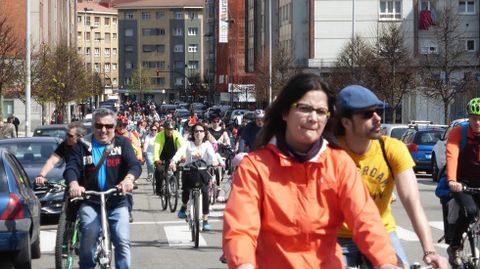 Varios participantes en la III Bicicletada Medioambiental de 30 D�as en Bici.Varios participantes en la III Bicicletada Medioambiental de 30 D�as en Bici