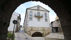 El barrio de A Tineria vacio durante el confinamiento