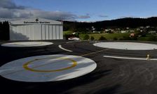 La construcci�n del helipuerto de Lires cost� casi dos millones.