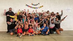 Los participantes en el campamento en R�o