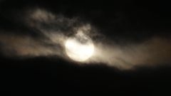 Ensayo de eclipse solar a la misma hora que sera el 12 de agosto a las 20.28 horas desde la playa de Mera en Oleiros