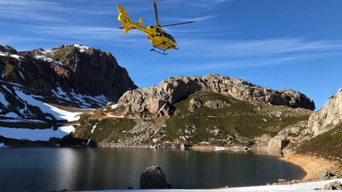Rescate en el Lago de la Cueva. SEPA