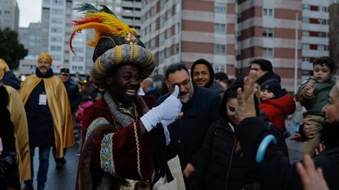 Inicio de la cabalgata de Reyes en A Corua