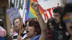 Participantes en la marcha del Orgullo en Gij�n
