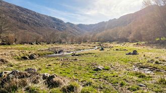 El valle glaciar de Prada tiene la caracter�stica forma en U.