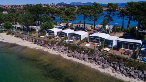 Camping de Baiona durante la temporada estival
