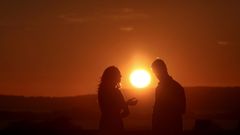 Puesta de sol�desde la terraza de Mart�n C�dax el pasado mes de agosto