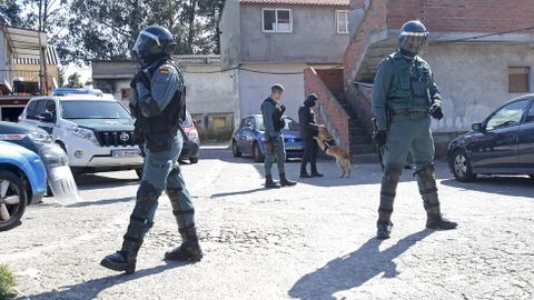 Operacin antidroga de la Guardia Civil en el poblado del Vao