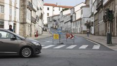 La calle se cort� esta semana al tr�fico rodado