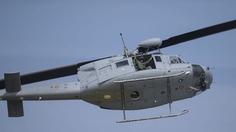 Uno de los helic�pteros participantes.
