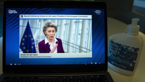 La presidenta de la Comisi�n Europea, Ursula Von der Leyen