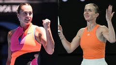 Sabalenka y Svitolina, durante el presente Abierto de Australia.
