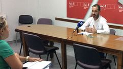 El alcalde de Siero, �ngel Garc�a �Cepi�, en la sede del PSOE.El alcalde de Siero, �ngel Garc�a �Cepi�, en la sede del PSOE