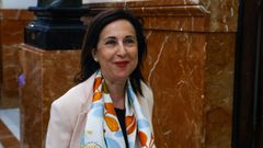 La ministra de Defensa, Margarita Robles, este mi�rcoles en el Pleno del Congreso.