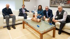 Feijoo recibi� a los alcaldes de A Baixa Limia en Santiago