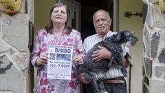 Mar�a Jos� �lvarez y Emilio Seara buscan a su perro Bimbo desaparecido el 24 de abril