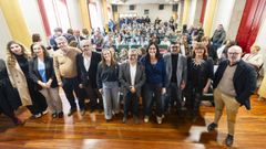 Luis Menor, en el centro, en la jornada celebrada en Ver�n