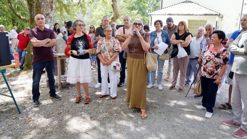 La alcaldesa de Guitiriz, Marisol Morandeira, pronunciando una alocuci�n