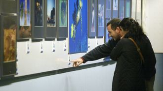 Imagen de archivo de una exposición en el Acuario en el 2007
