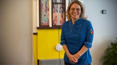 Celia Pinto en el restaurante que regenta hace una d�cada y donde el bacalao es el protagonista.