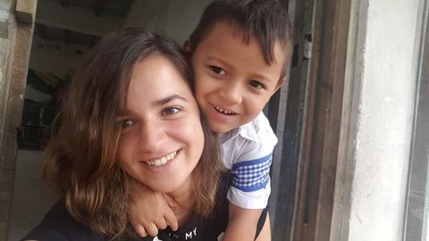 Marta pardo. Es su segunda vez como voluntaria en Tegucigalpa y no duda en recomendar la experiencia.