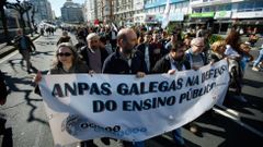 Manifestaci�n convocada por la Plataforma Galega en Defensa do Ensino P�blico en A Coru�a