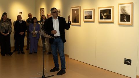 Daniel P�rez, alcalde de Carballo, durante a s�a intervenci�n 