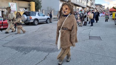 Viana acoge la mayor mascarada de la Pennsula Ibrica.Una de las mscaras participantes en el desfile.