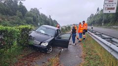 Accidente en la A-8 en Ribadeo